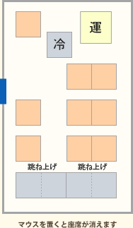 運  跳ね上げ マウスを置くと助手席が消えます